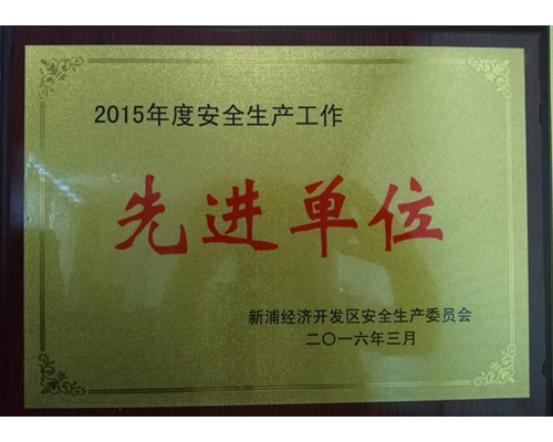 2015年度安全生產(chǎn)先進單位